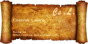 Cserna Laura névjegykártya